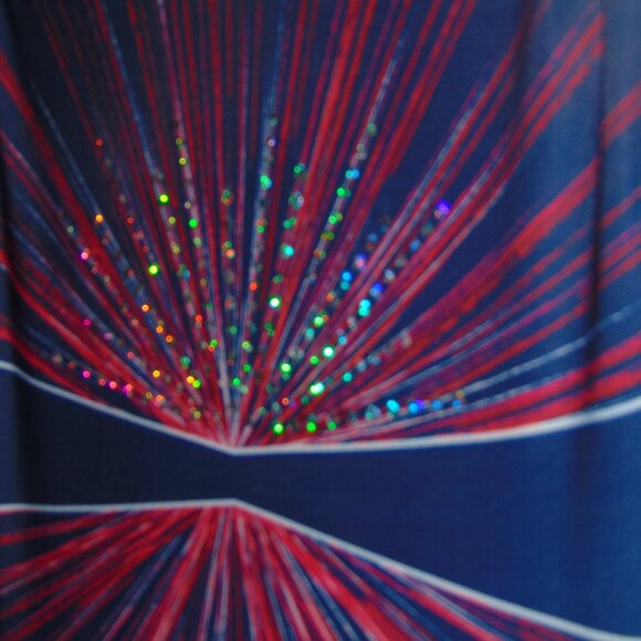 GK Simone Blue Red Sunburst Leotard NoTag - Picture 2 of 6